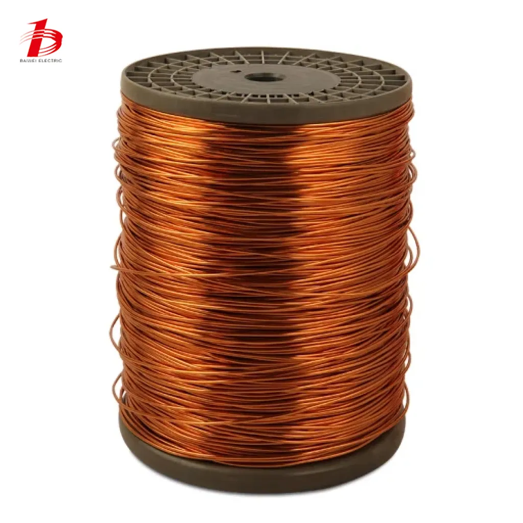 0,20mm-4 mm AWG 8 9 10 11 12 14 15 SWG 120 alambre magnético de cobre esmaltado PVF redondo Formal de polivinilo en Pakistán para transformadores