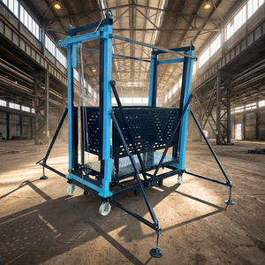 Plateforme élévatrice motorisée de qualité professionnelle, sécurisée, pour projets de peinture industrielle, haute capacité - Product Image 4