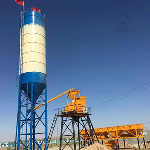 Centrale à béton prête à l'emploi HZS35 35m3/h avec machine de dosage des agrégats et silo à ciment - Product Image 4