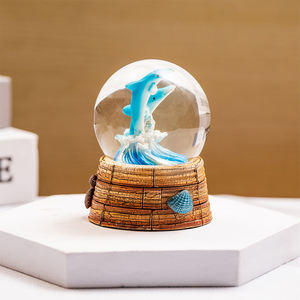 Animal marin 3D personnalisé souvenir animal de l'océan en résine poisson tortue poisson <span class=keywords><strong>Clown</strong></span> hawaïen/mexicain/Bahamas plage eau boule à neige - Product Image 2