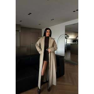 Matilly Coat Stone <b>Coffee</b> Breathable Waterproof Dyed Polyester Lining Zipper Closure Hooded Casual Outerwear Detachable <b>Print</b> - Product Image 3