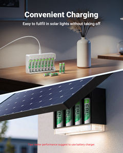 Paquete de 8 Baterías Recargables EBL de Larga Duración, 600MAH AAA 1.2V NIMH, para Luces Solares de Jardín y Exteriores - Product Image 6