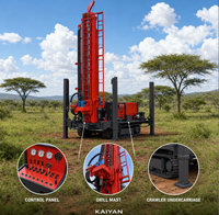 Machine de forage de puits profonds KY600 pour l'approvisionnement et l'irrigation municipaux, 450 m, 140-350 mm, Weichai 103 kW, montée sur chenilles