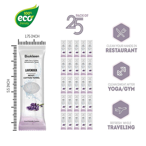 Biokleen 21x21cm serviette blanche douce humide en coton éponge <span class=keywords><strong>pour</strong></span> le visage et <span class=keywords><strong>les</strong></span> <span class=keywords><strong>mains</strong></span>, nettoyage avec parfum, serviette humide en coton - Product Image 3