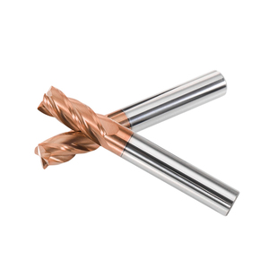 <span class=keywords><strong>Fraise</strong></span> à bout plat HRC55 60 65 à 4 dents en carbure de tungstène, fraises à 3 et 4 dents pour l'acier - Product Image 2