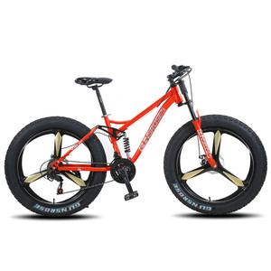 Fatbike — vélo <span class=keywords><strong>Fat</strong></span> <span class=keywords><strong>Bike</strong></span> en carbone coloré OEM, <span class=keywords><strong>26</strong></span> <span class=keywords><strong>pouces</strong></span>, suspension <span class=keywords><strong>complète</strong></span> avec pneus larges de 26x4.9 - Product Image 2