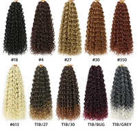Cheveux Tressés Gogo Curl 14 Pouces Ondulés Synthétiques Courts Bouclés Pour Femme Crochet Ondes Profondes Pour Tresses Vente en Gros