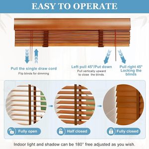 Persianas Venecianas de Madera Eléctricas de Tilo, Tamaños Personalizados, Control Remoto por APP Tuya, Lisas, para Claraboyas, Venta al por Mayor de Fábrica - Product Image 4