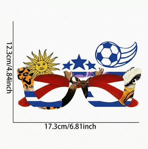Vente en gros, Meilleure vente : Lunettes en plastique avec drapeau espagnol pour le Mondial de football 2026, Accessoires de supporter, Montures décoratives de mascotte de football - Product Image 6