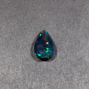 3.85cts อัญมณีทรงหลวมสำหรับทำเครื่องประดับอัญมณีลูกแพร์โอปอลสีดำขนาด16x10มม. - Product Image 1