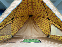 Bas prix Hubble Triangle 2 faces grand livre hexagonal Portable arabe Oxford parasol tente facile à installer Camping tente extérieure