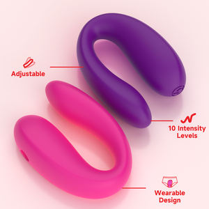 S-hande Mini U şekli giyilebilir vibratör klitoris ve Anal kadın yetişkin seks oyuncakları çift titreşim yetişkin seks oyuncak toptan - Product Image 4