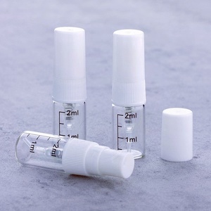 Chất lượng cao 2ml tốt nghiệp đen trắng phun Mini mẫu chai thủy tinh Nước Hoa khuếch tán Ống - Product Image 1