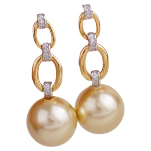 WENCHI DIY Luxury Women's Silver S925 Drop Earrings Model 10879 Accessories with 10-13 Empty Earnail Supports Light Pearl China - Product Image 5