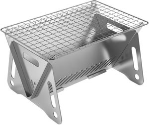 Parrilla de Acero Inoxidable Resistente, Plegable, Portátil y Desmontable, para Cocinas Exteriores y Uso Doméstico, Personalizable (OEM) - Product Image 1