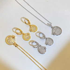 เครื่องประดับ Foxi ชุดเครื่องประดับต่างหูสร้อยคอหัวใจง่ายๆชุดเครื่องประดับแฟชั่นดวงจันทร์ดาวสำหรับผู้หญิง - Product Image 6