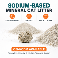 Litière pour chat en gel de silice écologique de qualité supérieure, bentonite de sodium, forme de boule, sans poussière, agglomération rapide, contrôle des odeurs, hautement absorbante, 1 kg