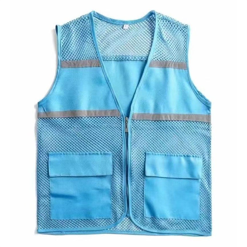 เสื้อกั๊กสะท้อนแสงตาข่าย - ตาข่ายสีน้ำเงิน
