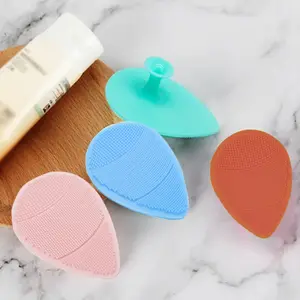 Nettoyant doux Silicone tampons nettoyants pour le visage brosse épurateurs pour le visage visage cheveux cuir chevelu exfoliant brosse à récurer