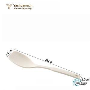 Plastic Serving Spoons Set of 3 Colors Eco-Friendly PP Material Dinnerware - Product Image 6