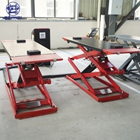 Elevador de Tijera Hidráulico Ultrafino BOJINSI BJS2828 de Altura Media, 4000 kg, Altura de Elevación de 1860 mm, Tiempo de Elevación de 55s, Certificado CE, Elevador Automático