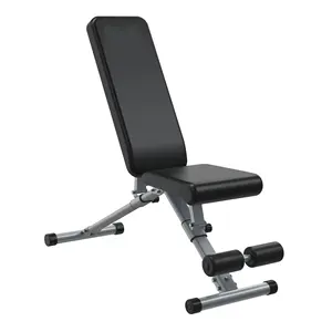 Wellshow Uso Doméstico Ajustable Plegable Banco de Fitness Prensa Ejercicio Prensa Levantamiento de Pesas Gimnasio Banco de Pesas con Extensión de Piernas