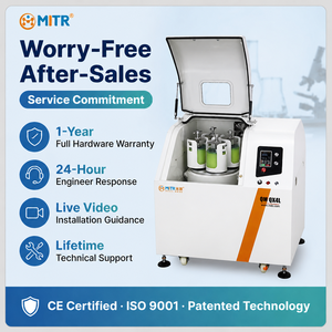 Broyeur à billes planétaires sous vide MITR, machine de broyage <span class=keywords><strong>nano</strong></span> de laboratoire avec protection atmosphérique à gaz inertes - Product Image 4