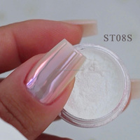 Poudre de pigment sirène arc-en-ciel au chrome SH 0,2 g avec effet brillant néon aurore, pigment cosmétique inorganique rose