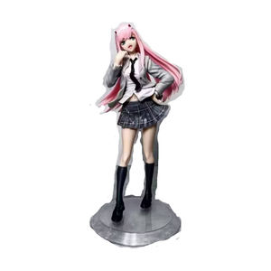 anime DARLING in the FRANXX beautiful girl Wearing school uniforms 02 action Figure Collection Model Toys wholesale zero two