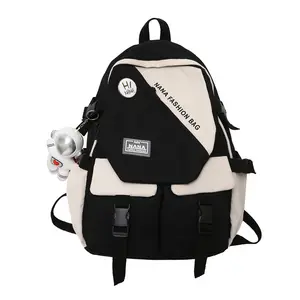 Fashion Travelling School Bags Student Large-capacity Multi-function Sandwich Trend Backpack Computer Bag Canvas Waterproof Bag
