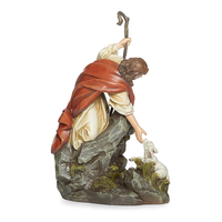 Sculpture artisanale en résine WeiVista, art populaire, statue religieuse catholique de la Renaissance, figurine de Jésus-Christ agenouillé, décoration d'intérieur européenne