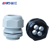 Filetage M/PG/G IP68 CE ROHS pour les presse-étoupes en nylon à quatre trous basse tension connecteur étanche joint flexible pour câble électrique