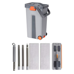 ชุดถังไม้ถูพื้นแบบบีบพร้อมถังสำหรับซักชุดถังไม้ถูพื้นซับน้ำสำหรับครัวเรือน - Product Image 5