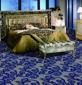럭셔리 호텔 카펫 양모 및 나일론 폴리 에스터 인쇄 카펫 롤 호텔 사용 복도 홈 사용 재고 카펫에서 배송 준비