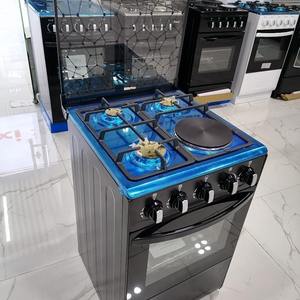 Cocina Híbrida de <span class=keywords><strong>Gas</strong></span> <span class=keywords><strong>y</strong></span> <span class=keywords><strong>Eléctrica</strong></span> de 50 cm, 3 Quemadores de <span class=keywords><strong>Gas</strong></span> <span class=keywords><strong>y</strong></span> 1 Placa Calefactora con Horno de <span class=keywords><strong>Gas</strong></span> de 60 L, Superficie de Acero Inoxidable - Product Image 1