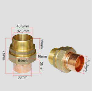 Conector <span class=keywords><strong>de</strong></span> latón y <span class=keywords><strong>cobre</strong></span> para tubería, junta viva con rosca exterior, soldadura <span class=keywords><strong>de</strong></span> junta <span class=keywords><strong>de</strong></span> <span class=keywords><strong>cobre</strong></span>, junta viva con diente externo, tubo <span class=keywords><strong>de</strong></span> <span class=keywords><strong>cobre</strong></span> directo <span class=keywords><strong>de</strong></span> 2-3 pulgadas - Product Image 5