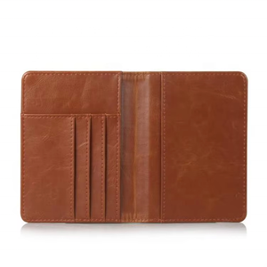 Ví đựng hộ chiếu cao cấp, sang trọng, chống trộm <span class=keywords><strong>RFID</strong></span>, đựng thẻ tín dụng, thẻ căn cước, chất liệu da, có in logo tùy chỉnh - Product Image 6