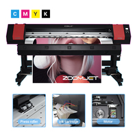 Zoomjet Factory Sale 1,8 m 1080DPI XP600 Cabezal de impresión 20sqm/H Flex Banner Vinilo Pegatina Lona Eco Solvente Impresora
