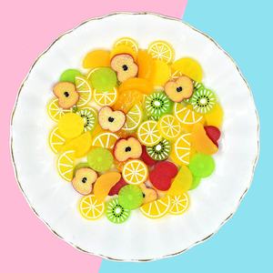 Adornos de Resina con Forma de Rodajas de Frutas Simuladas, Naranja, Manzana, Limón, para Decoración de Fundas de Teléfono y Lazos para el Cabello - Product Image 4