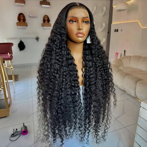 Perruques en dentelle frontale HD 13x4 sans colle, cheveux humains vierges Remy vietnamiens à 100%, ondulation profonde, boucles lâches, blondes et noires naturelles, Jerry Curly - Product Image 6