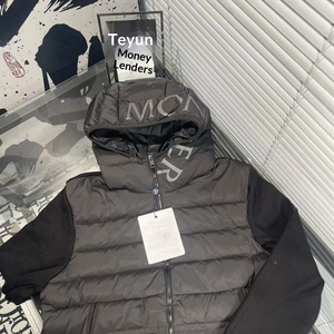 Giacca Bomber da <span class=keywords><strong>Uomo</strong></span> di Alta Qualità, Novità Invernale, in Nylon, Lusso Leggero, Casual, Lavorata a Maglia, Calda, Versatile, Leggera con Cappuccio - Product Image 3