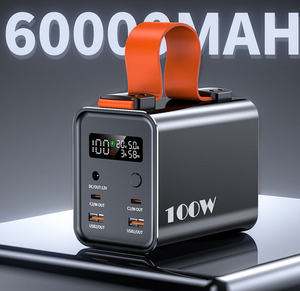 แบตเตอรี่สำรองแม่เหล็กสำหรับแล็ปท็อป 60000mAh พร้อมพอร์ต DC12V รองรับการชาร์จเร็ว PD100W  พร้อมฝาครอบป้องกัน - Product Image 4