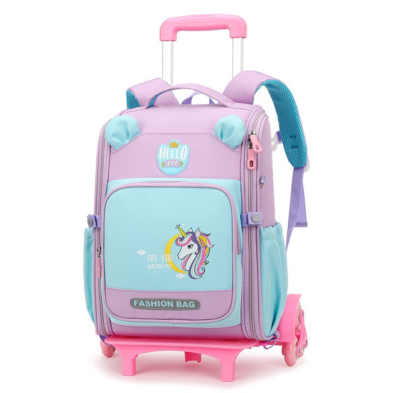 Sac violet avec 6 roues