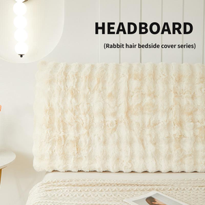 Cover protettiva per testiera del <span class=keywords><strong>letto</strong></span> in stile semplice stile 2025 con rivestimento protettivo <span class=keywords><strong>universale</strong></span> in peluche - Product Image 2