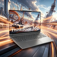 Laptop Bisnis Thinkbook 16P AMD Ryzen 9 Ultra 9 Ultra 7 I7 32G 1TB RTX 16 inci 3.2K 165Hz Win11 Terbaru 2025