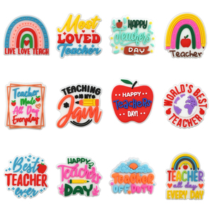 Accesorios Decorativos para Zapatos de PVC, Adornos para Mochilas Escolares, Suministros Escolares, Hebillas para Zapatos, Regalo para el Día del Maestro - Product Image 3