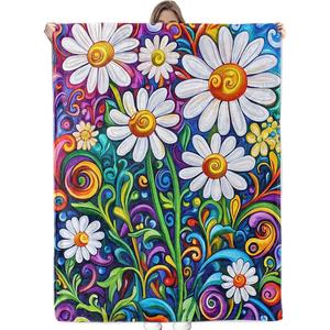 Assorted Print Butterflies <b>Flannel</b> Blanket Throw Blanket Nap Blanket Skin Friendly Reversible for Winter Warmth Custom Print - Product Image 4