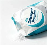 Lessive en poudre faiblement moussante 4kg, jusqu'à 20% de matière active, pour lave-linge automatique, vente en gros en vrac