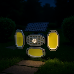 Lámpara Solar de Jardín con Sensor de Movimiento, Impermeable, Luz LED Blanca Cálida para Exteriores D0100HPS4S7 - Product Image 2