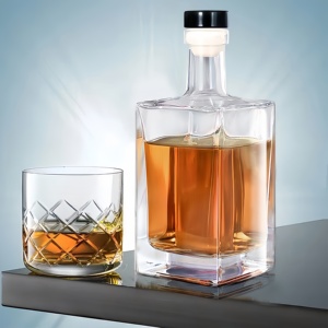 20ml 30ml 50ml 100mL Bebida alcohólica Zumo <span class=keywords><strong>Bebidas</strong></span> Licor Vino Whisky Pequeña Mini botella de vidrio de muestra con tapa - Product Image 2